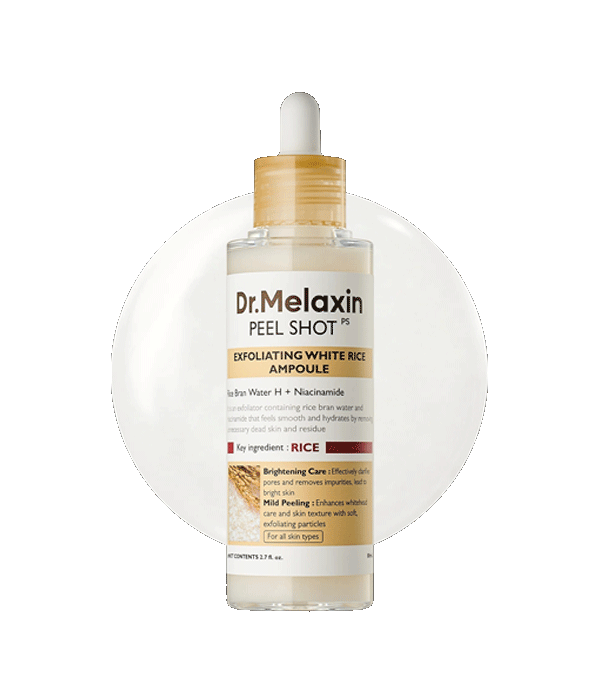 پیلینگ شات برنج سفید دکتر ملاکسین