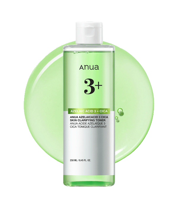 تونر شفاف‌کننده آزالائیک اسید ۳٪ و سیکا آنوا